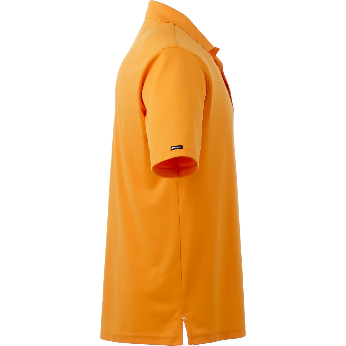 Moreno Double Pique Performance Polo for Men Embroidery - Tangerine - Right Side
