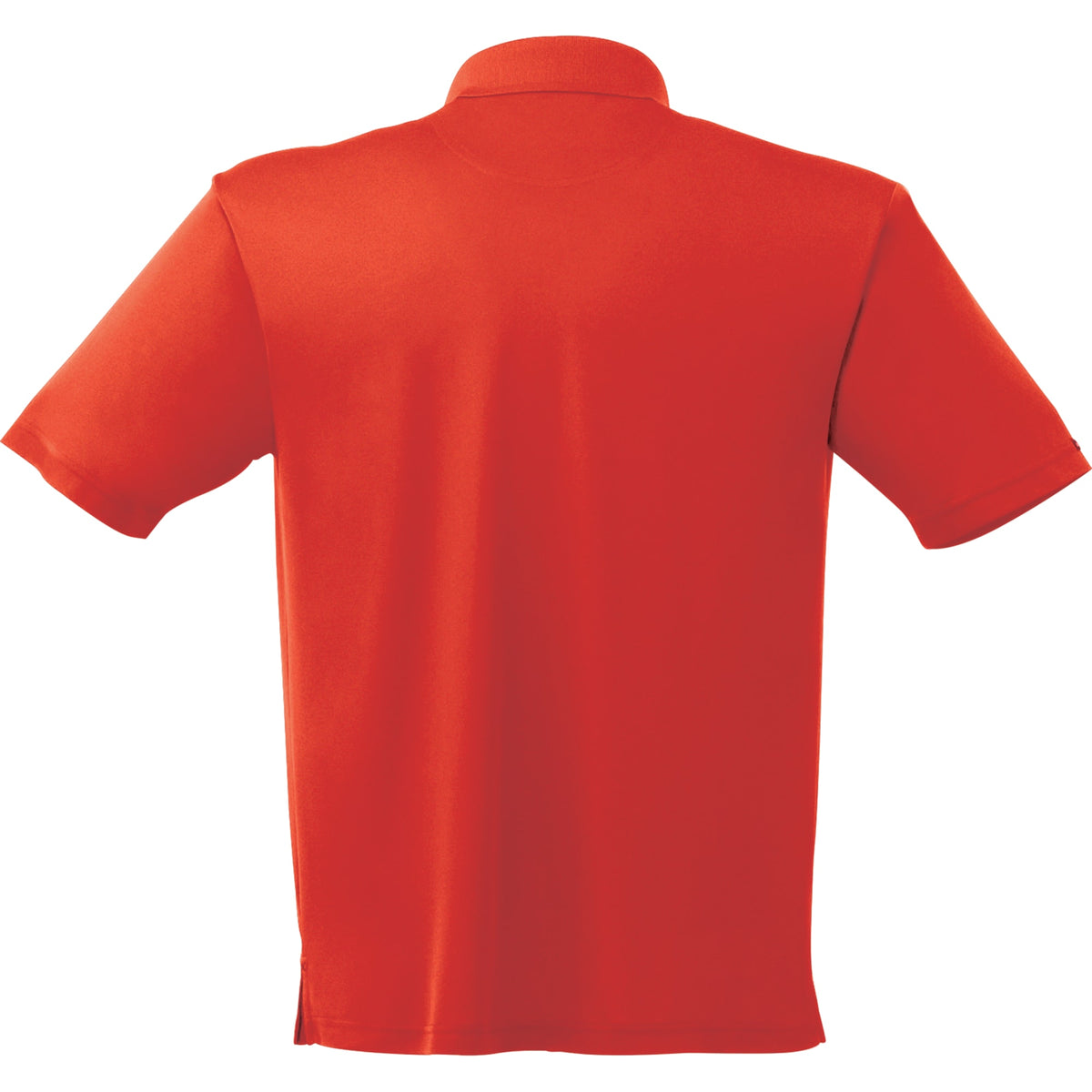 Moreno Double Pique Performance Polo for Men Laser Engraving - Red - Back Flat