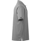 Moreno Double Pique Performance Polo for Men Laser Engraving - Steel Grey - Right Side