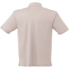 Moreno Double Pique Performance Polo for Men Laser Engraving - Stone - Back Flat