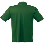 Moreno Double Pique Performance Polo for Men Transfer - Forest Green - Back Flat
