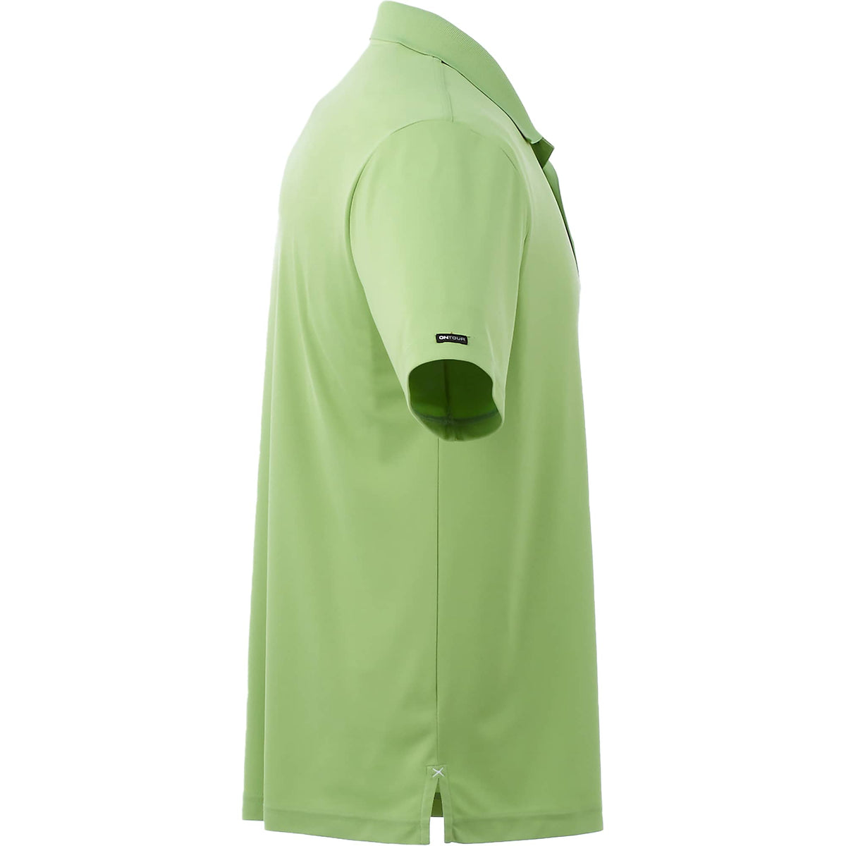 Moreno Double Pique Performance Polo for Men Transfer - Green Tea - Right Side