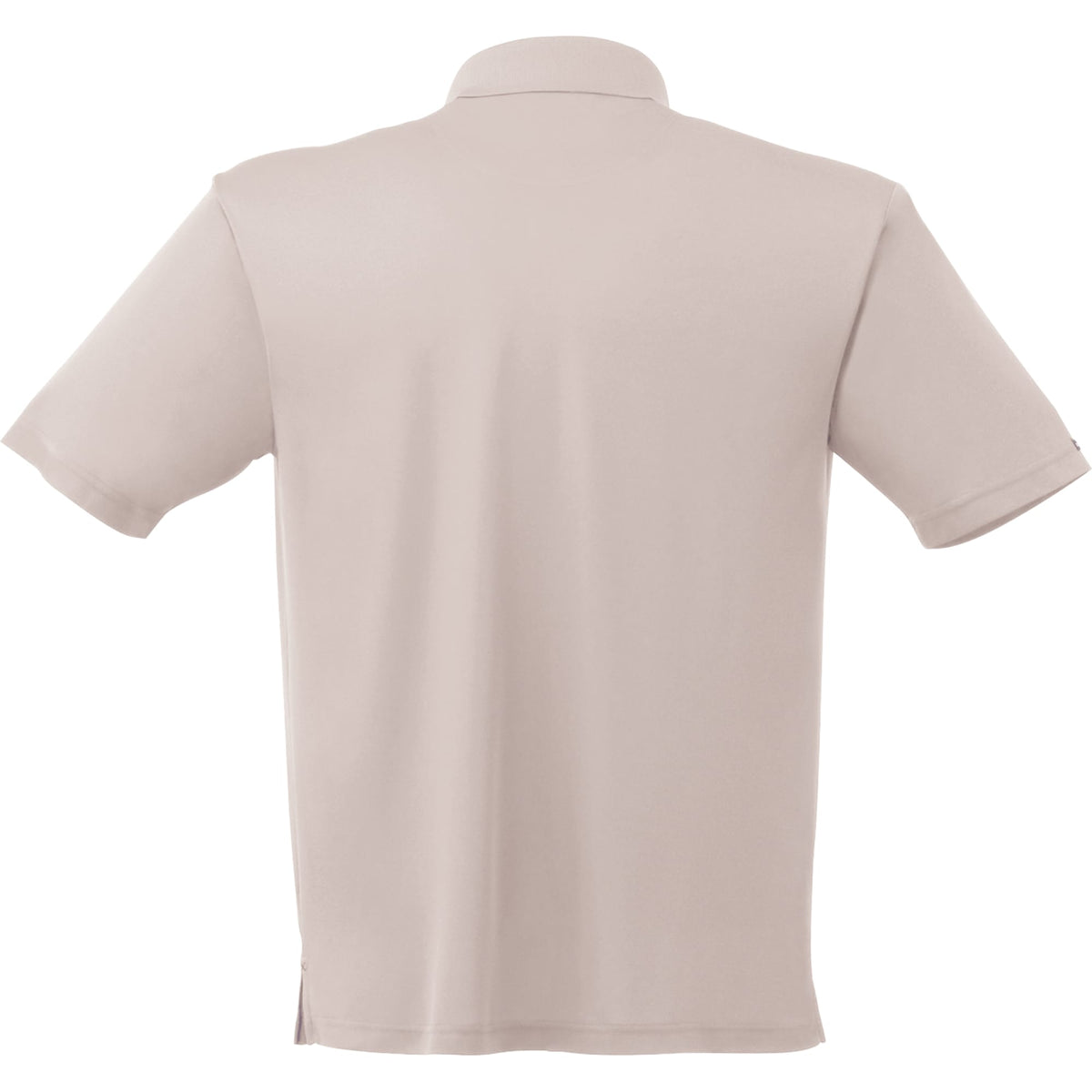 Moreno Double Pique Performance Polo for Men Transfer - Stone - Back Flat