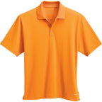 Moreno Double Pique Performance Polo for Men Transfer - Tangerine - Front Flat