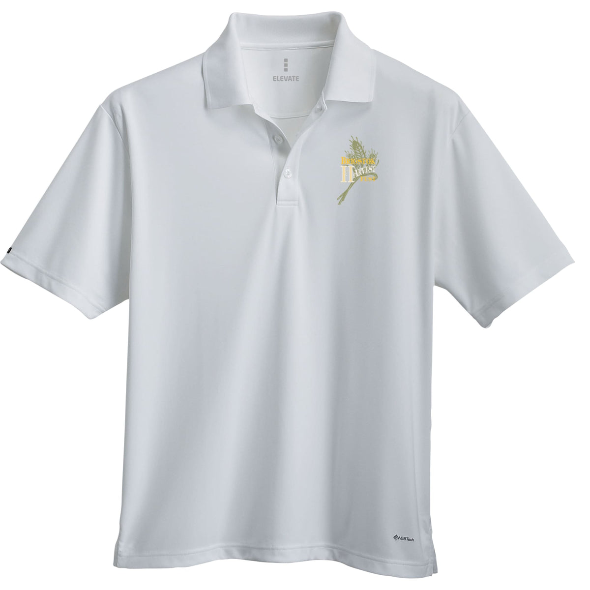 Moreno Double Pique Performance Polo for Men Transfer - White - Photo