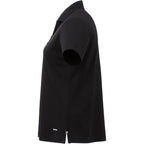 Moreno Double Pique Performance Polo for Women Transfer - Black - Left Side