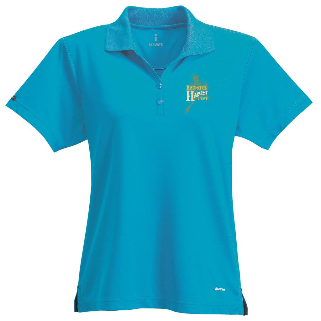 Moreno Double Pique Performance Polo for Women Transfer - Chill - Flat