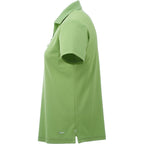 Moreno Double Pique Performance Polo for Women Transfer - Green Tea - Left Side