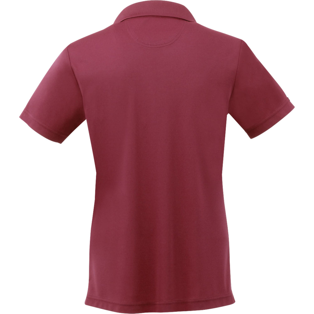 Moreno Double Pique Performance Polo for Women Transfer - Maroon - Back Flat
