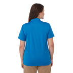 Moreno Double Pique Performance Polo for Women Transfer - Olympic Blue - On Model Back
