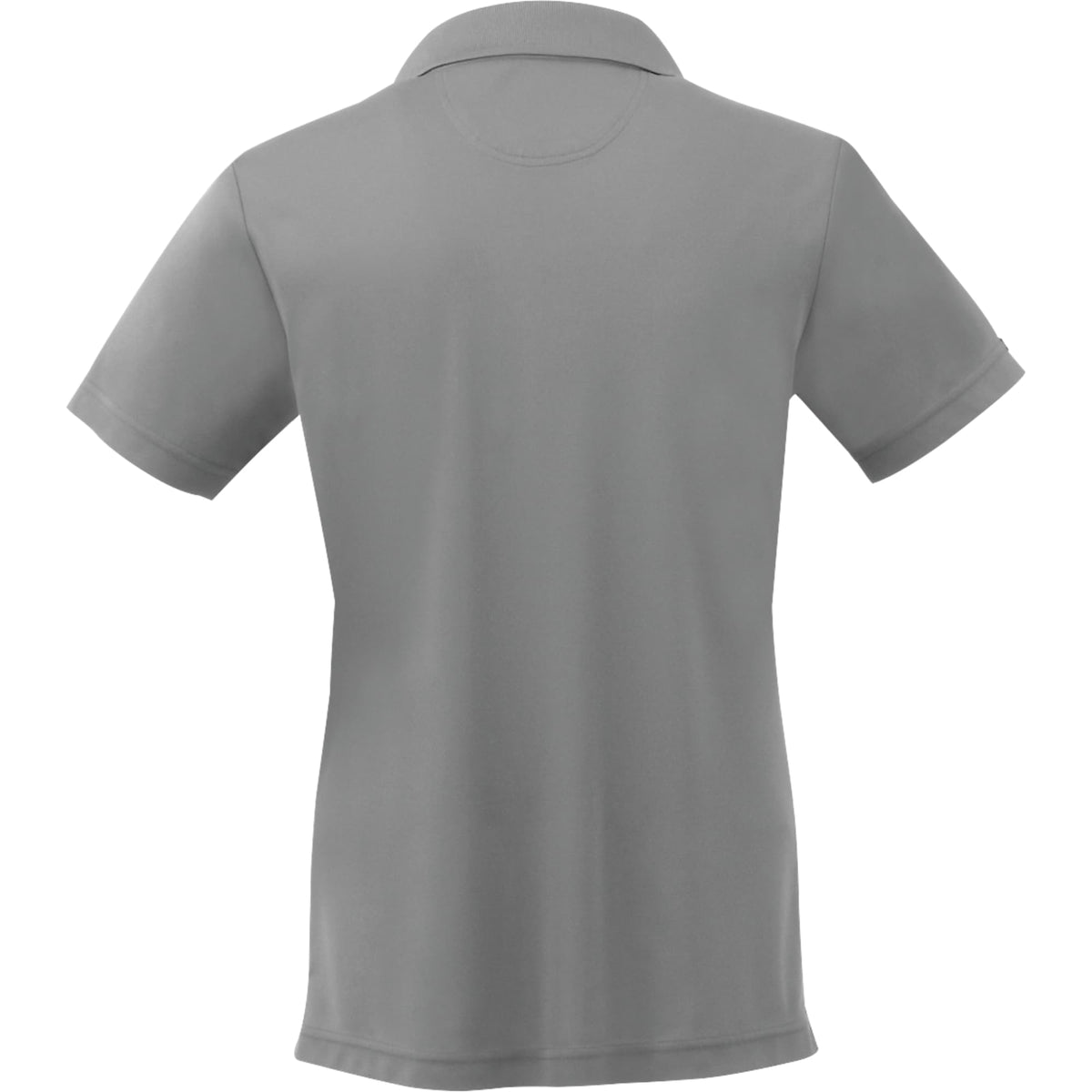 Moreno Double Pique Performance Polo for Women Transfer - Steel Grey - Back Flat