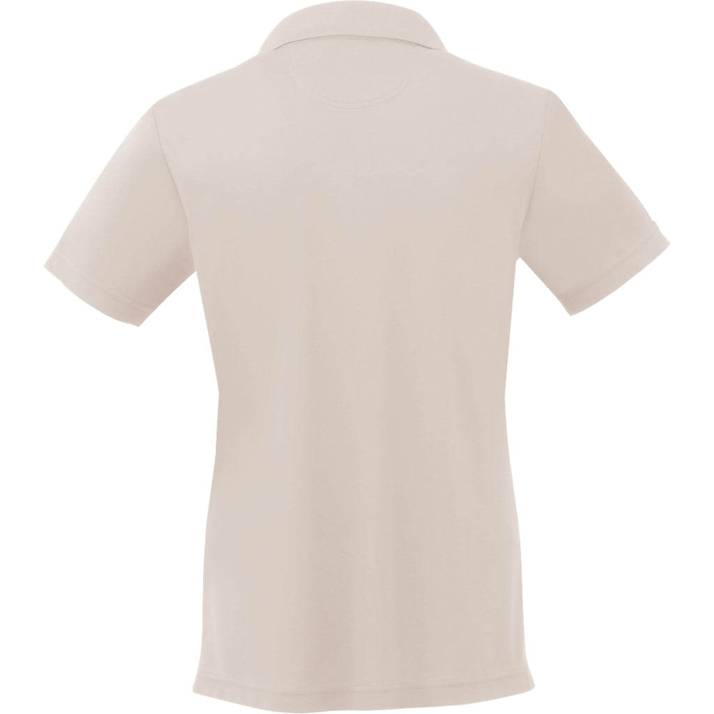 Moreno Double Pique Performance Polo for Women Transfer - Stone - Back