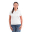 Moreno Double Pique Performance Polo for Women Transfer - White - Front On Model