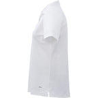 Moreno Double Pique Performance Polo for Women Transfer - White - Left Side
