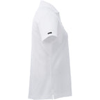 Moreno Double Pique Performance Polo for Women Transfer - White - Right Side
