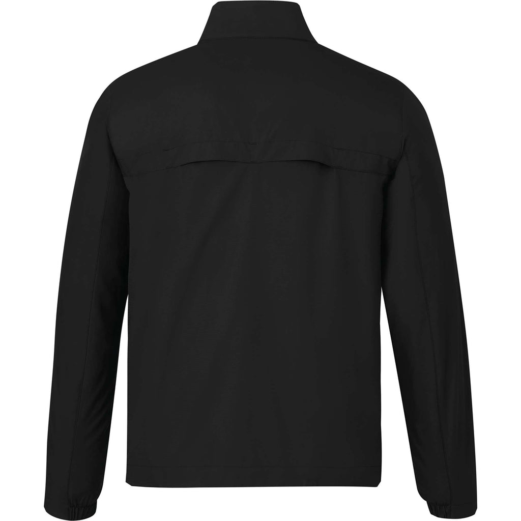 Morgan Recycled Lightweight Jacket for Men Embroidery - Black - Back