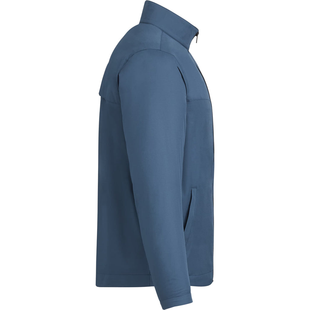 Morgan Recycled Lightweight Jacket for Men Embroidery - Denim - Right Side