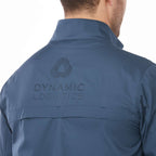 Morgan Recycled Lightweight Jacket for Men Transfer - Denim - Detail On Model 5