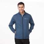 Morgan Recycled Lightweight Jacket for Men Transfer - Denim - Front On Model 2