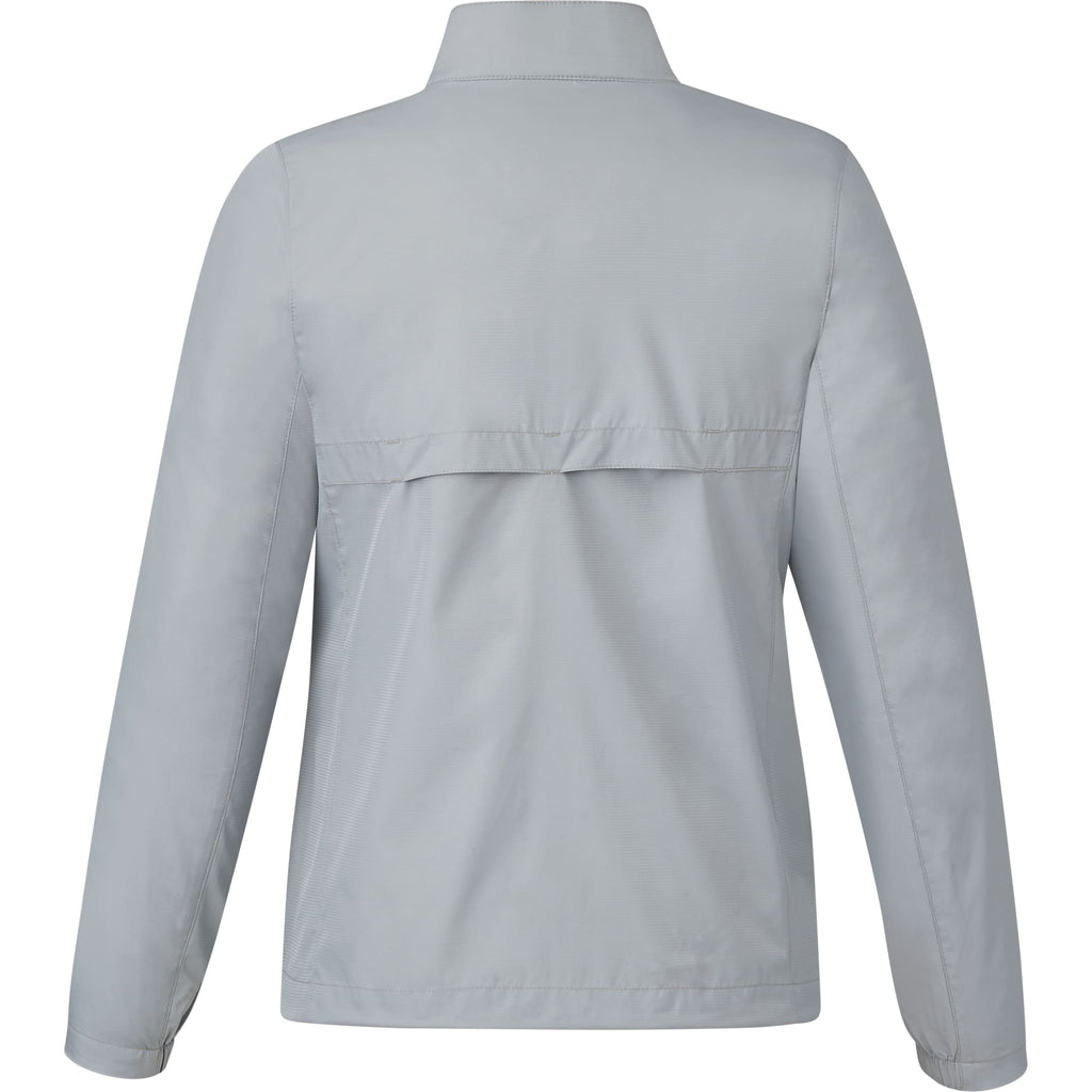 Morgan Recycled Lightweight Jacket for Women Debossing - Grey - Back