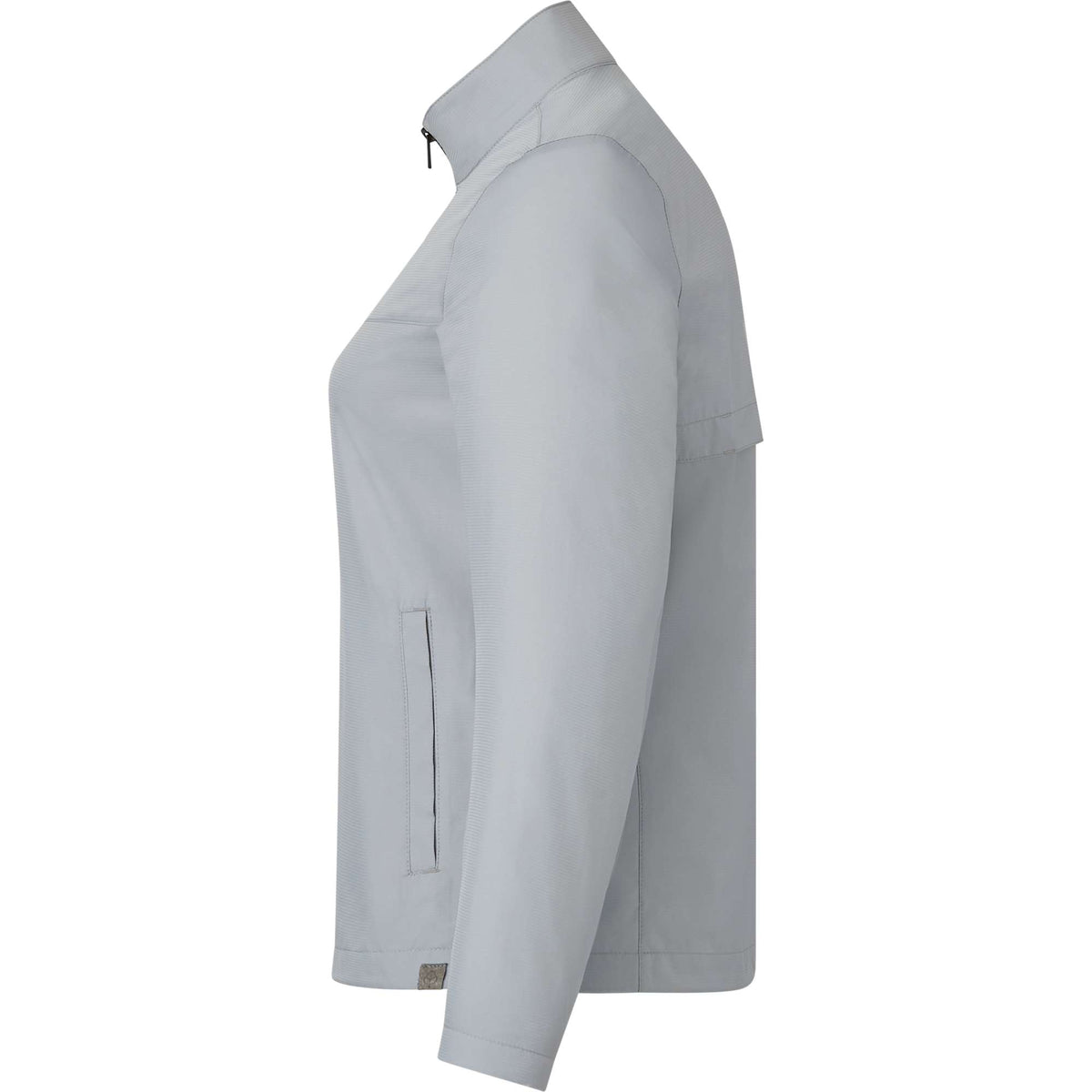 Morgan Recycled Lightweight Jacket for Women Debossing - Grey - Left Side