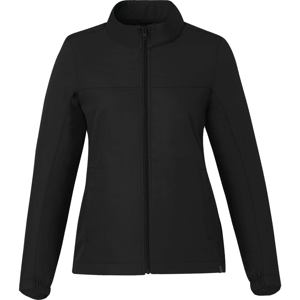Morgan Recycled Lightweight Jacket for Women Embroidery - Black - Front