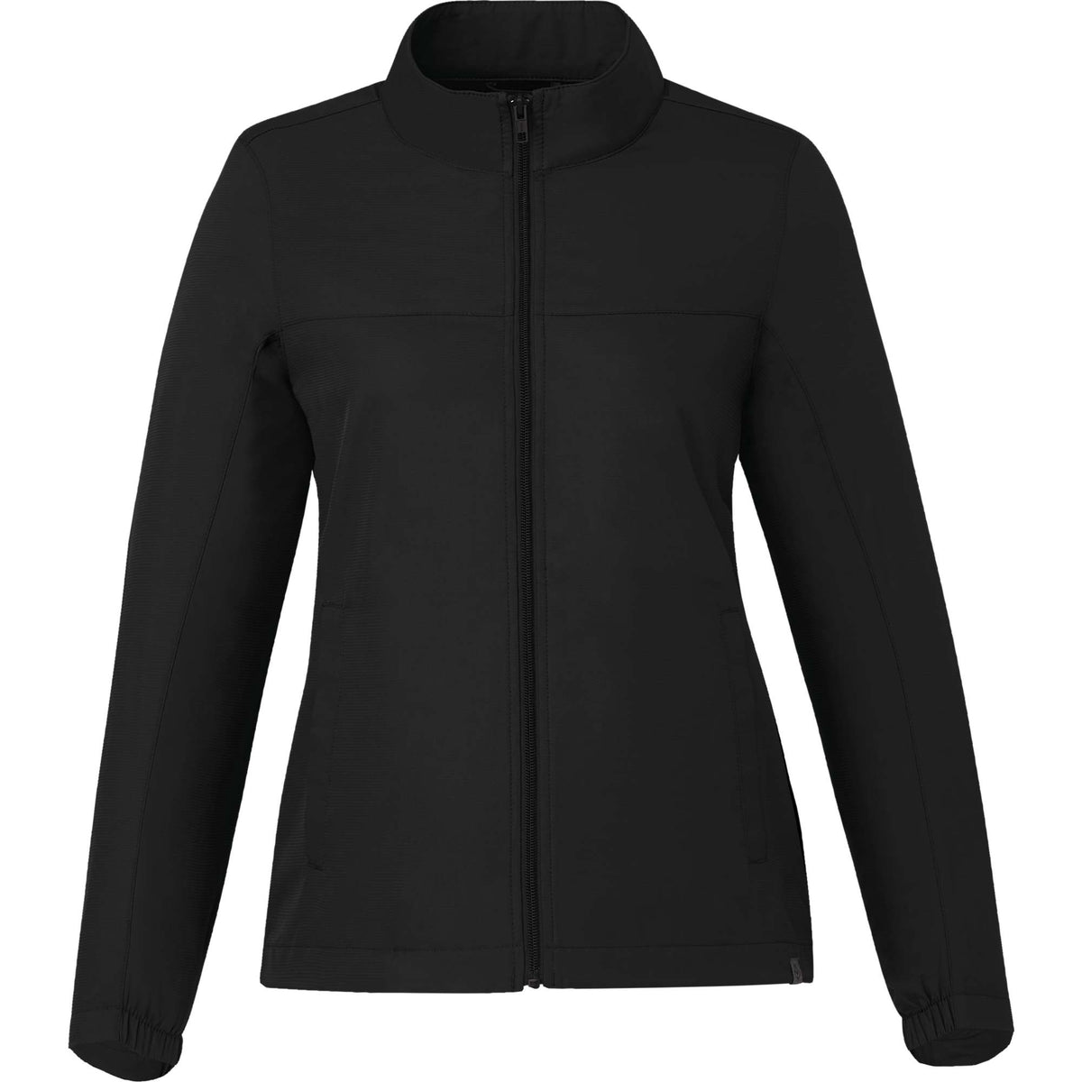 Morgan Recycled Lightweight Jacket for Women Embroidery - Black - Front