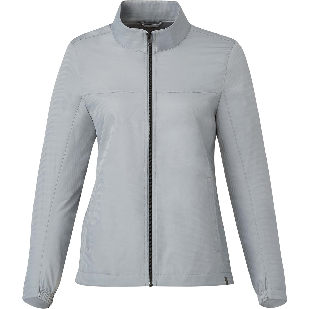 Morgan Recycled Lightweight Jacket for Women Embroidery - Grey - Front