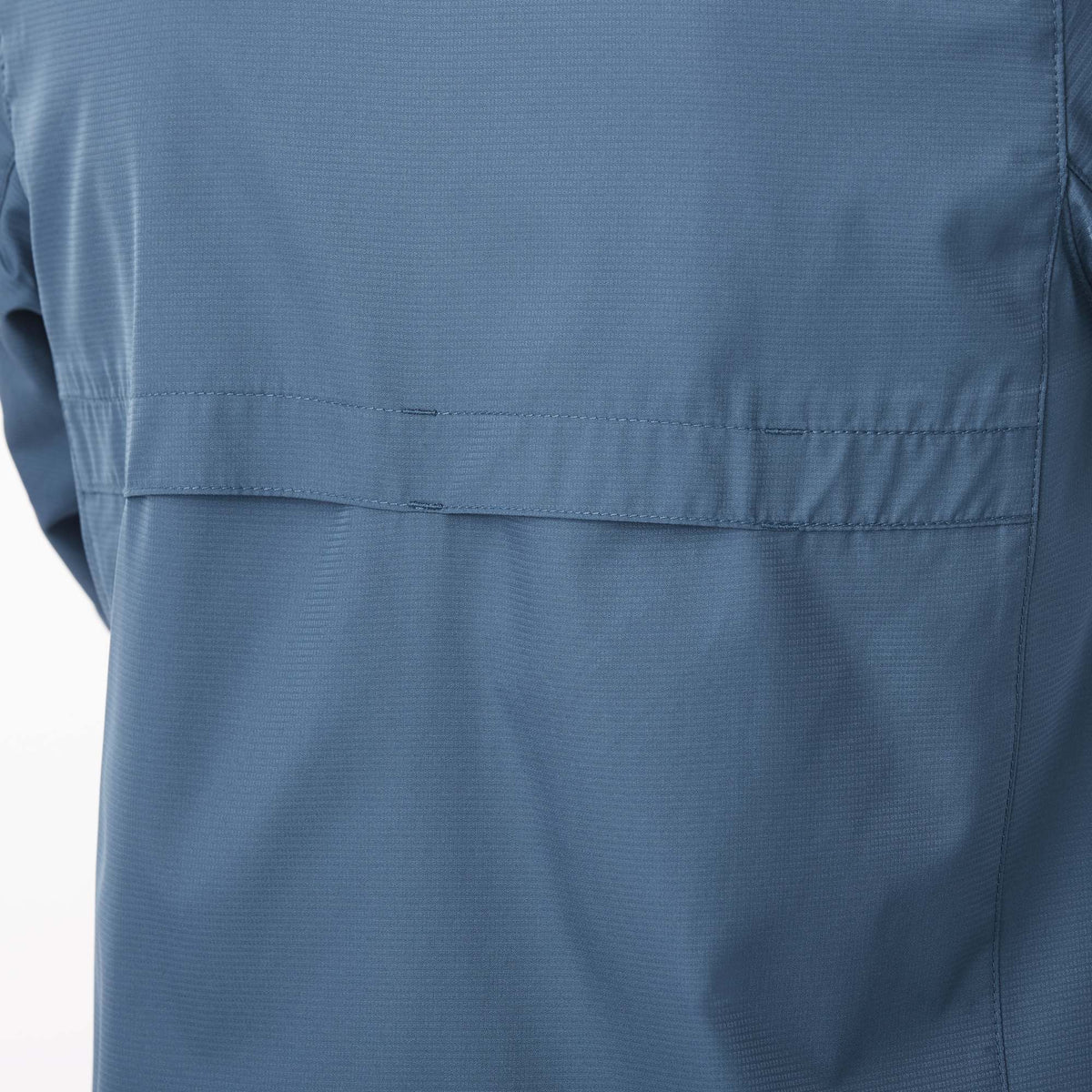 Morgan Recycled Lightweight Jacket for Women Transfer - Denim - Detail On Model 6