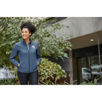 Morgan Recycled Lightweight Jacket for Women Transfer - Denim - On Model