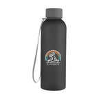 Morgan Rubberized Bottle with Carry Strap, 20 oz - Charcoal - Colorbrite
