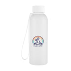Morgan Rubberized Bottle with Carry Strap, 20 oz - Clear - Colorbrite