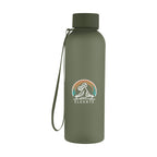 Morgan Rubberized Bottle with Carry Strap, 20 oz - Olive - Colorbrite