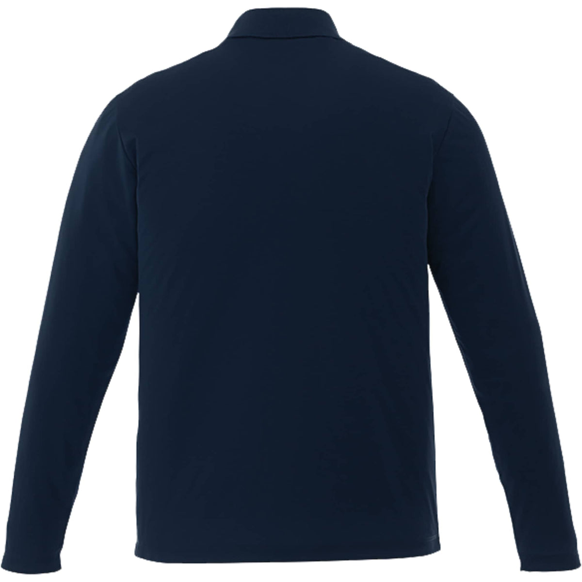 Mori Long Sleeve Performance Polo for Men Embroidery - Navy - Back Flat