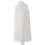 Mori Long Sleeve Performance Polo for Men Embroidery - White - Right Side