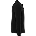 Mori Long Sleeve Performance Polo for Men Transfer - Black - Right Side