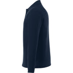 Mori Long Sleeve Performance Polo for Men Transfer - Navy - Left Side