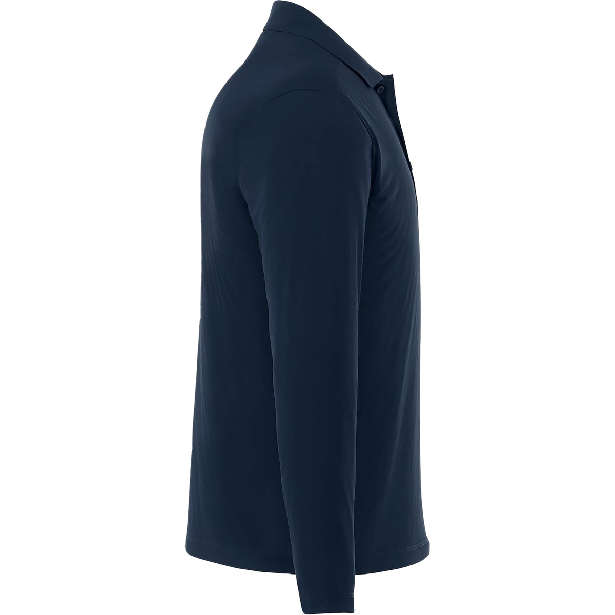 Mori Long Sleeve Performance Polo for Men Transfer - Navy - Right Side