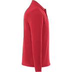 Mori Long Sleeve Performance Polo for Men Transfer - Team Red - Right Side