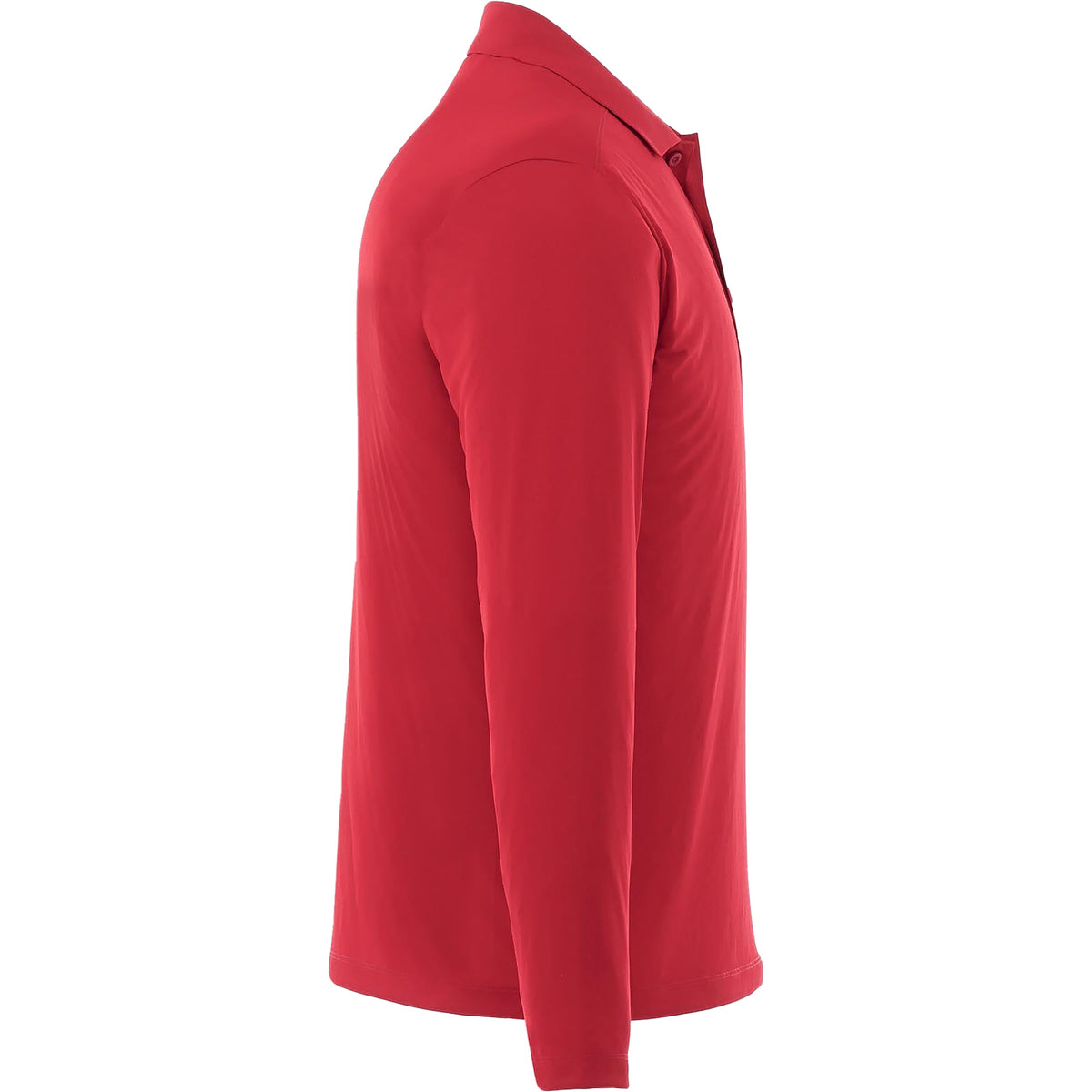Mori Long Sleeve Performance Polo for Men Transfer - Team Red - Right Side