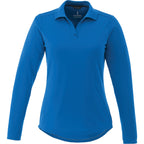 Mori Long Sleeve Performance Polo for Women Transfer - Olympic Blue - Front Flat
