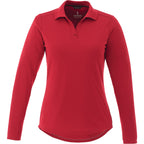 Mori Long Sleeve Performance Polo for Women Transfer - Team Red - Front Flat