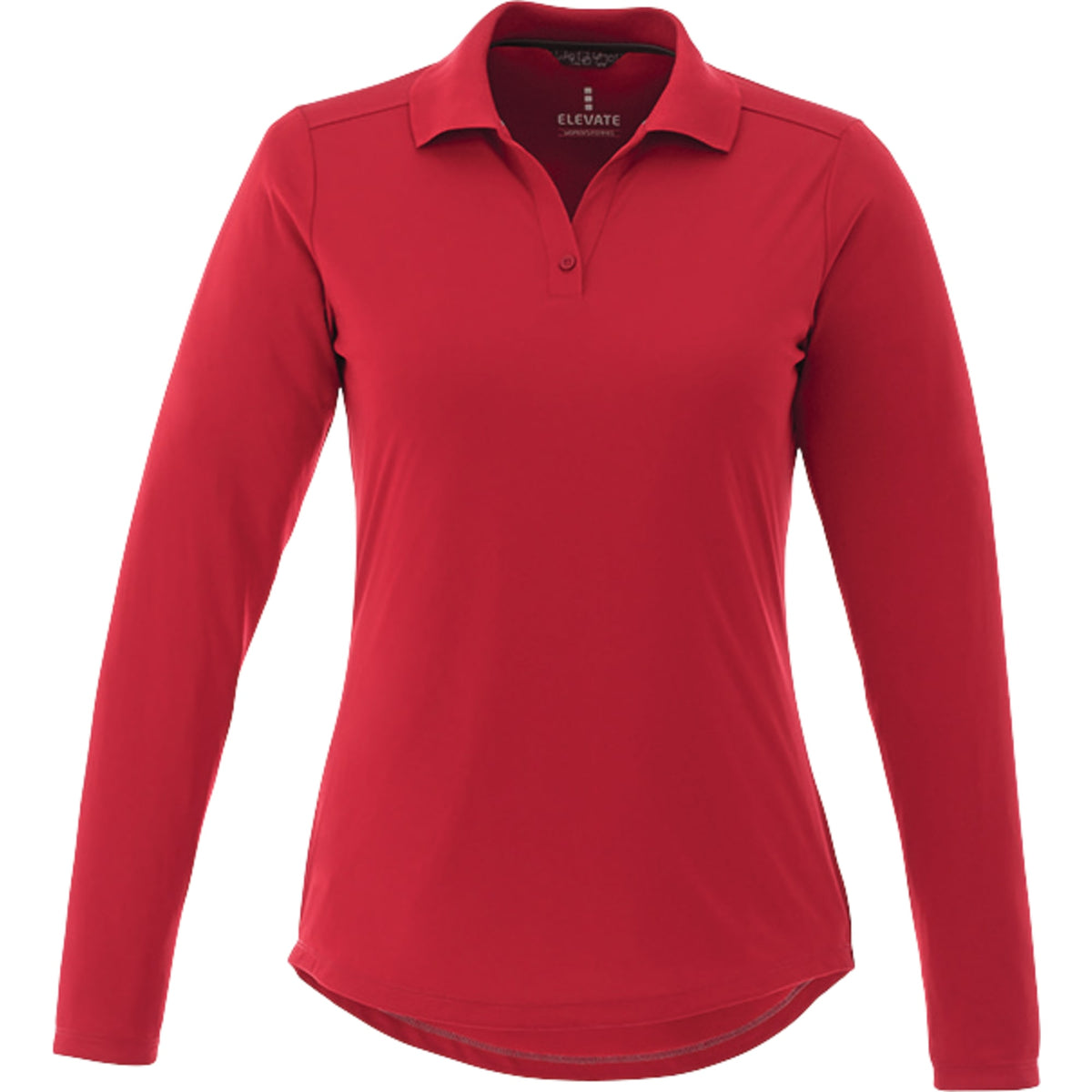 Mori Long Sleeve Performance Polo for Women Transfer - Team Red - Front Flat