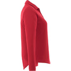 Mori Long Sleeve Performance Polo for Women Transfer - Team Red - Right Side