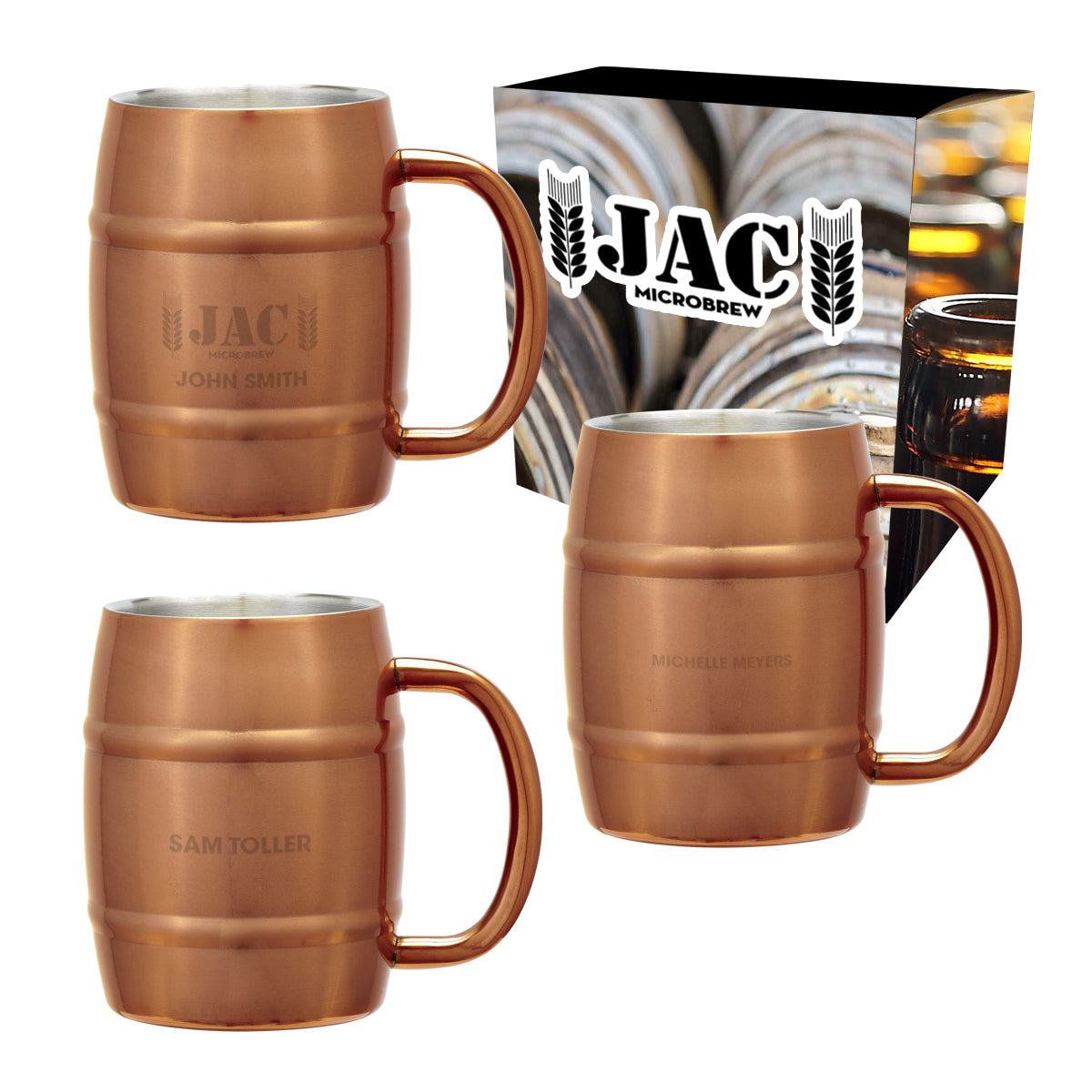 Moscow Mule Barrel Mug, Boxed, 14 oz