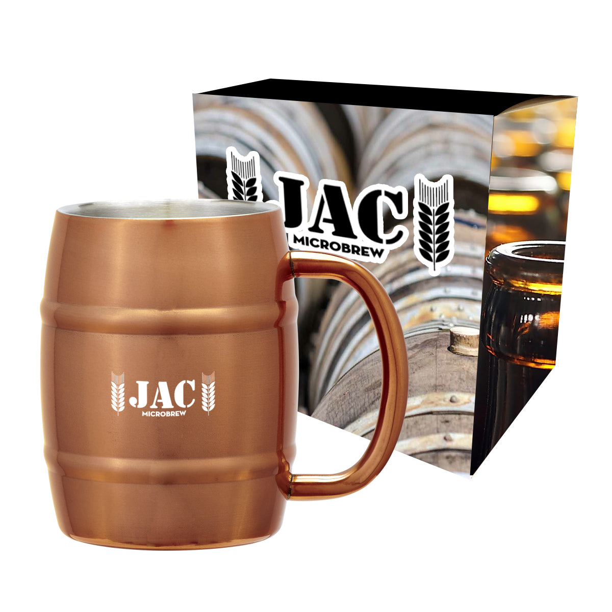 Moscow Mule Barrel Mug, Boxed, 14 oz - a