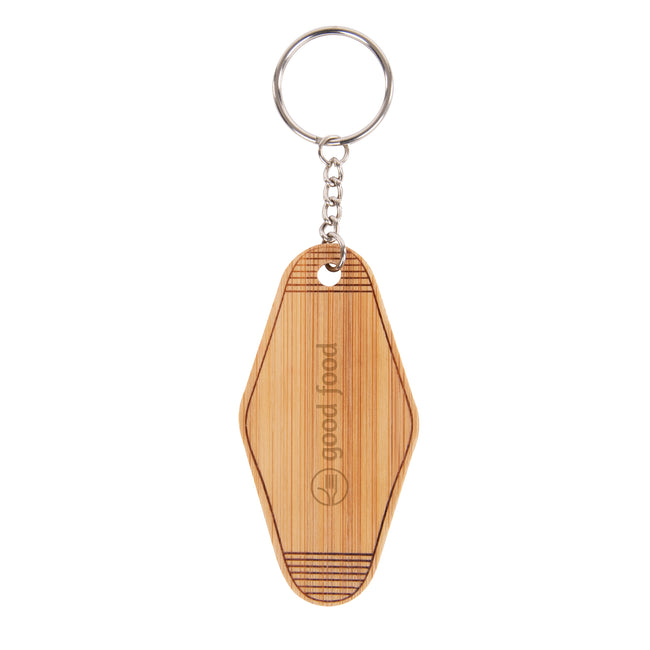Motel Style Keychain in Bamboo