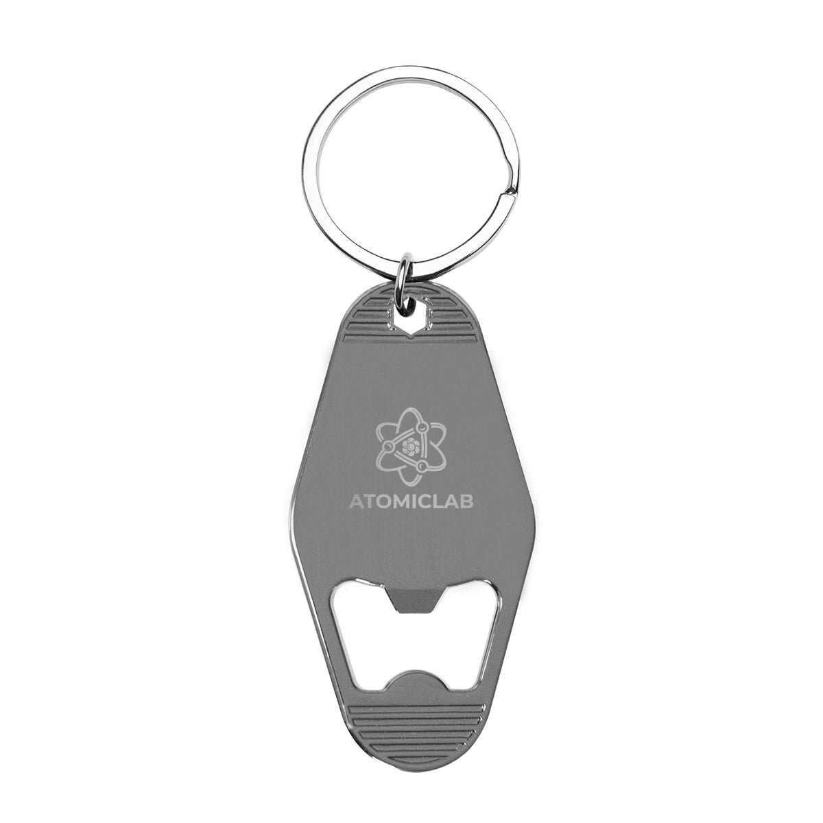 Motel Style Metal Key Tag and Bottle Opener - Laser
