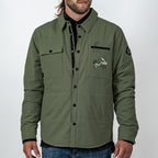Mountain Standard Button-Up Jacket, Drifter Embroidery - Beetle Green - Patch