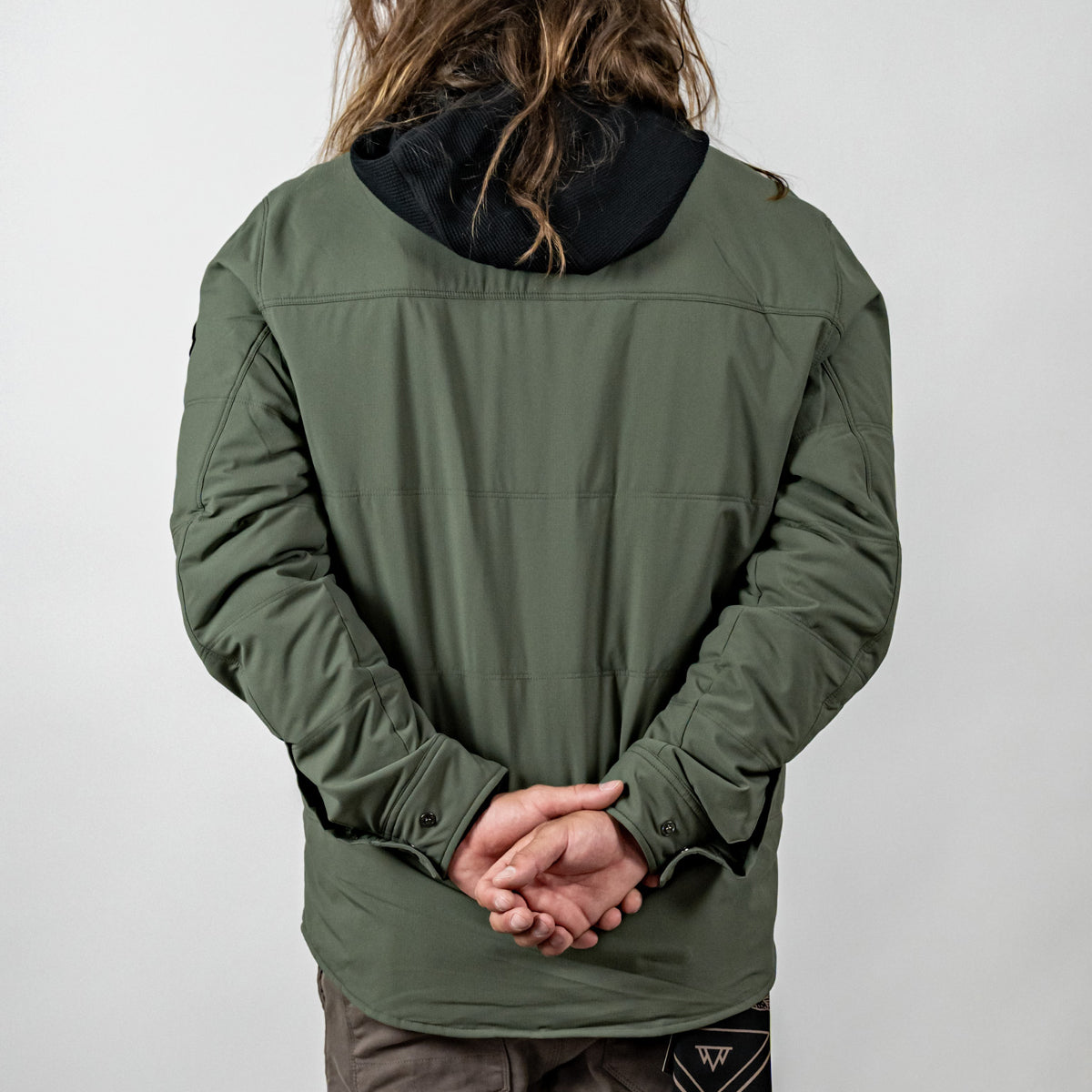Mountain Standard Button-Up Jacket, Drifter Embroidery - Beetle Green